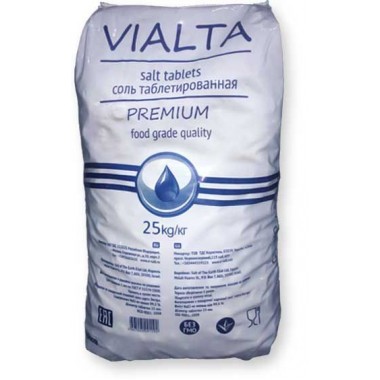 Соль таблетированная Виалта (мешок 25 кг.)